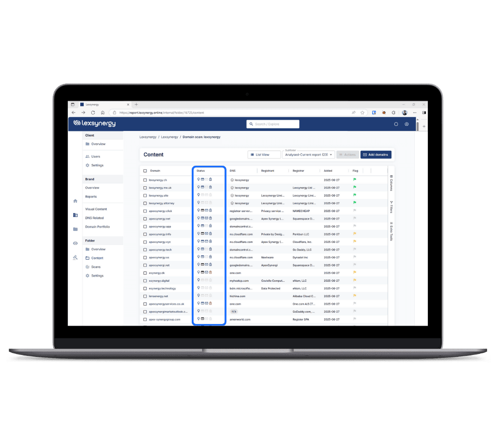 Domain Watch portal